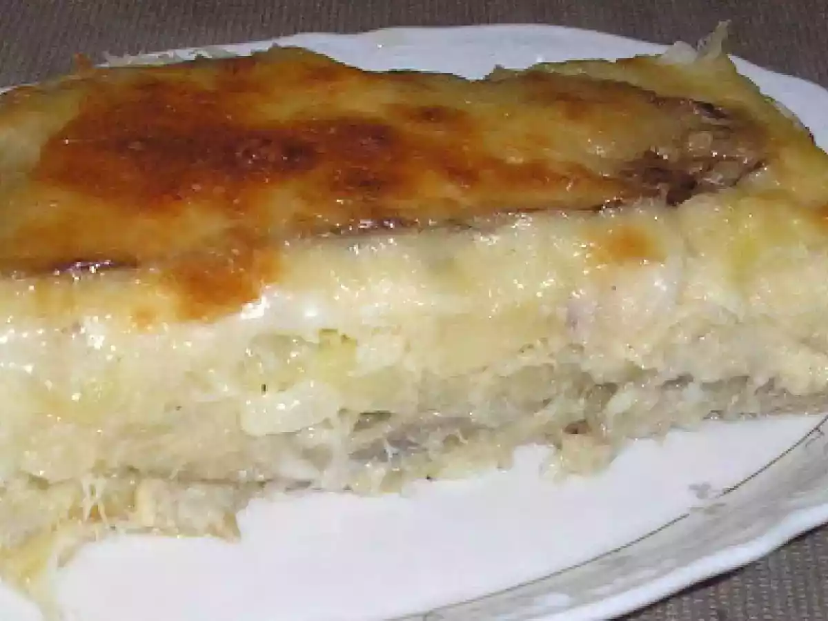 LASAÑA DE BERENJENA Y BACALAO. - foto 2