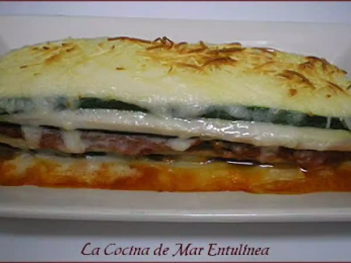 Lasaña de calabacín