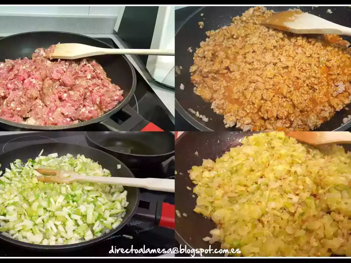 Lasaña de calabacín y carne - foto 5