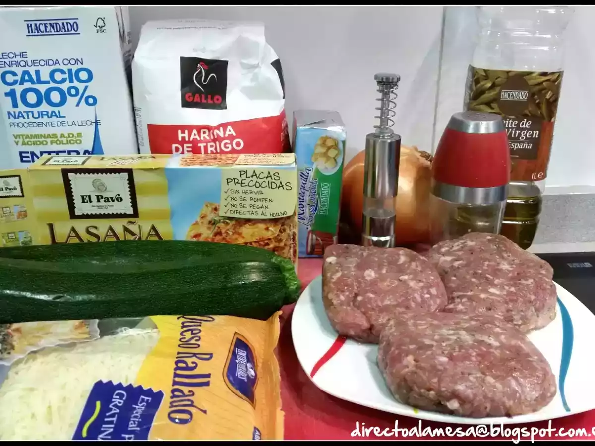 Lasaña de calabacín y carne - foto 8