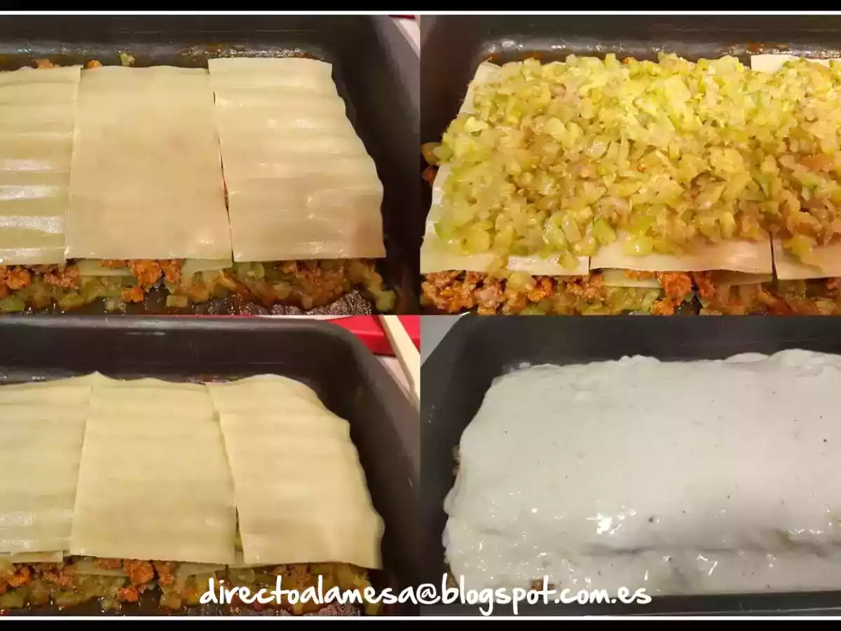 Lasaña de calabacín y carne - foto 9