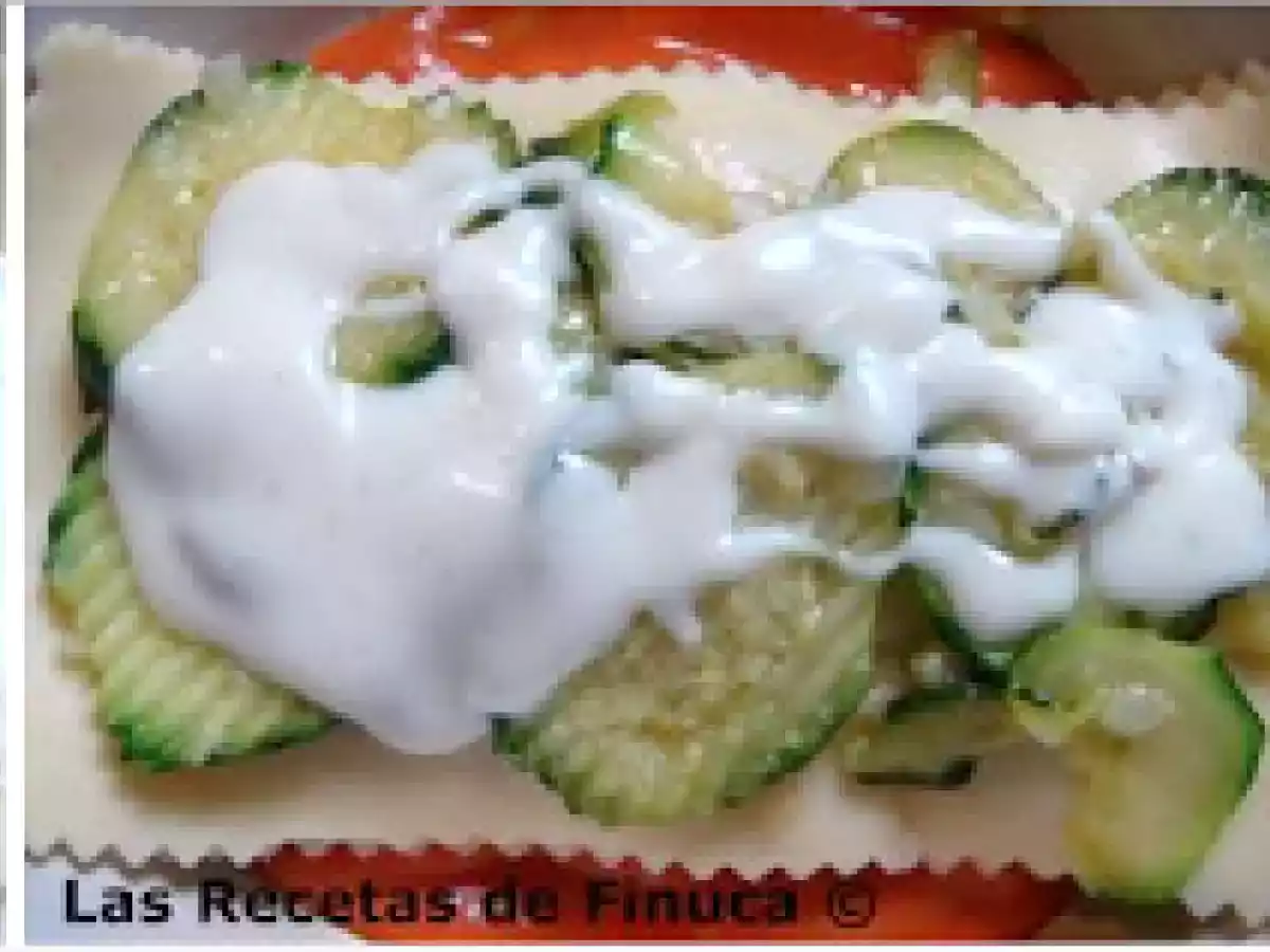 Lasaña de calabacín y champiñón - foto 3