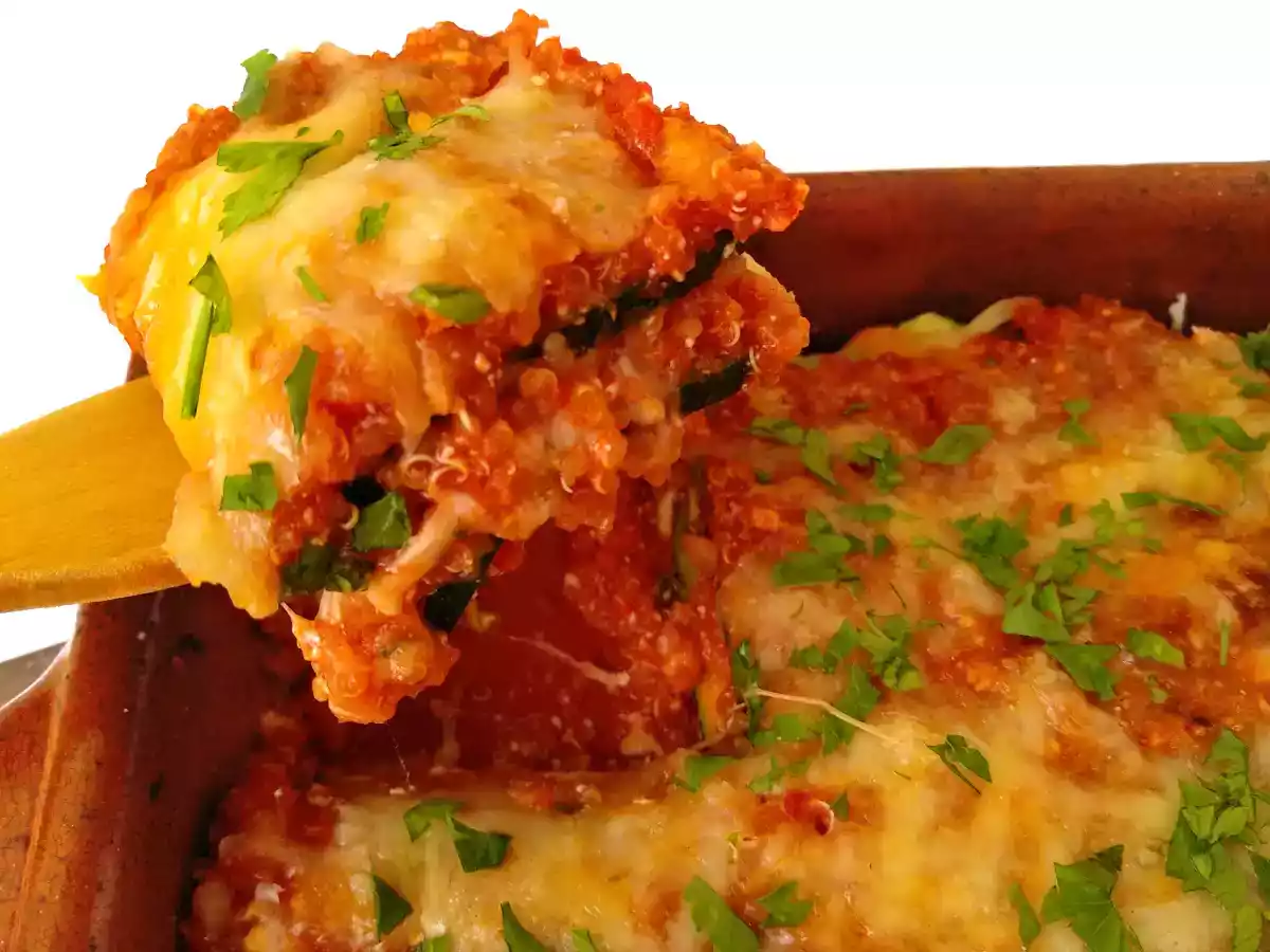 Lasaña de calabacín y quinoa - foto 3