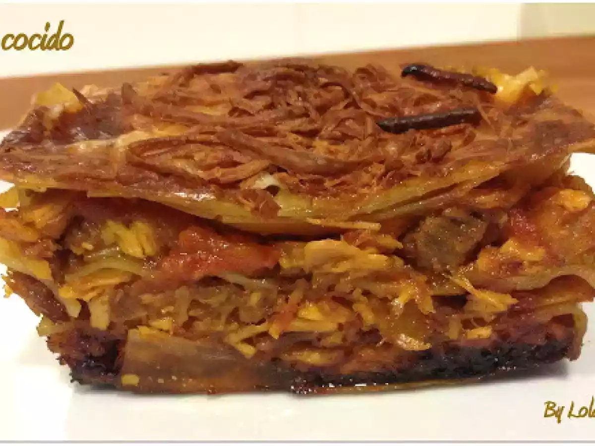 LASAÑA DE COCIDO
