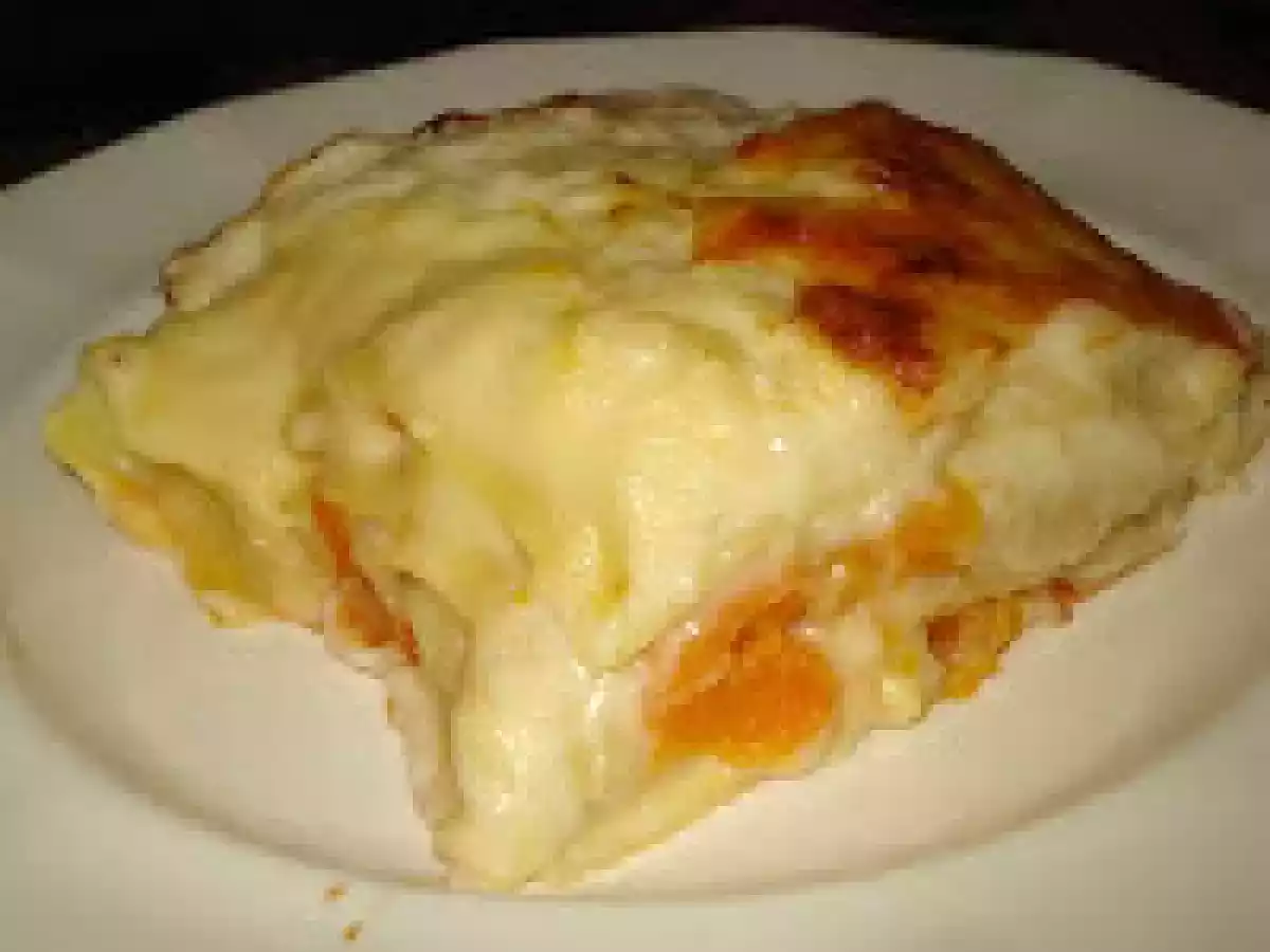 Lasaña de coliflor y zanahoria