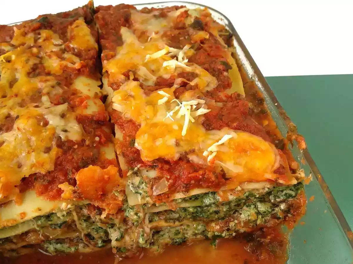Lasaña de espinacas, con un potente sabor a espinaca - foto 3