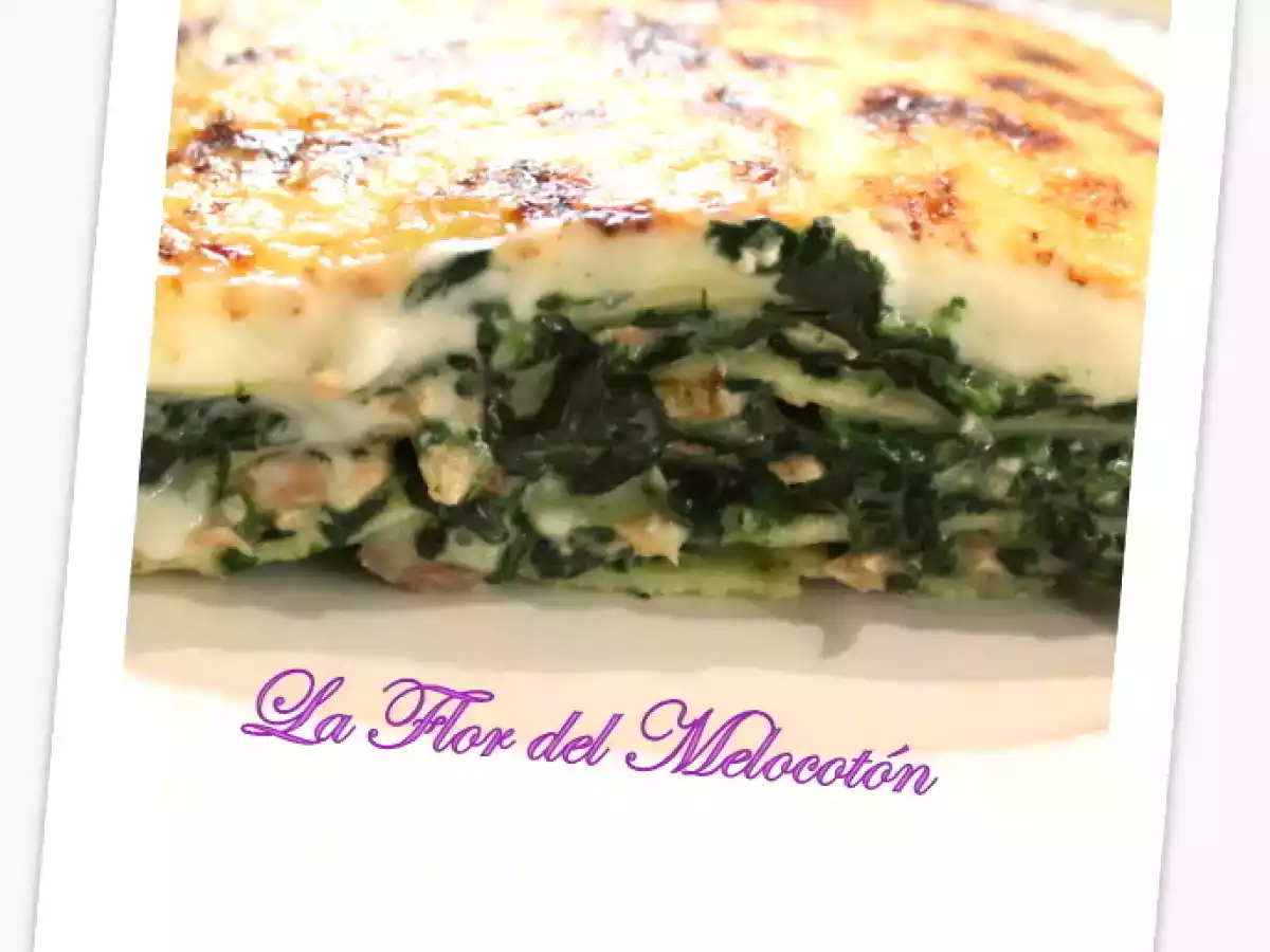 Lasaña de espinacas y salmón - foto 2