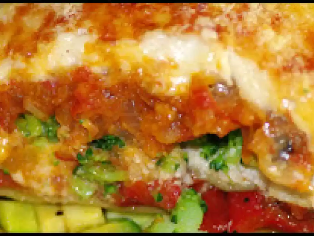 Lasaña de lubina, langostinos y verduritas - foto 2