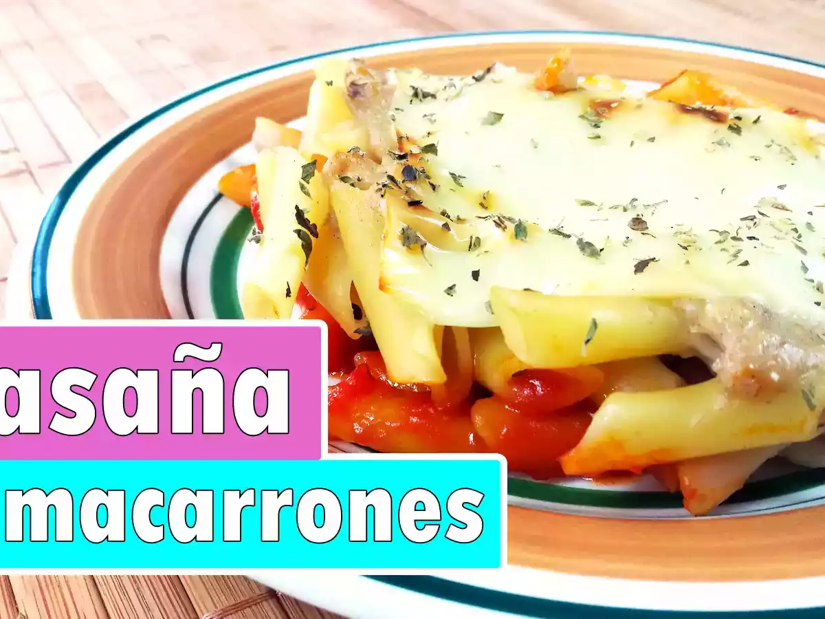 Lasaña de macarrones