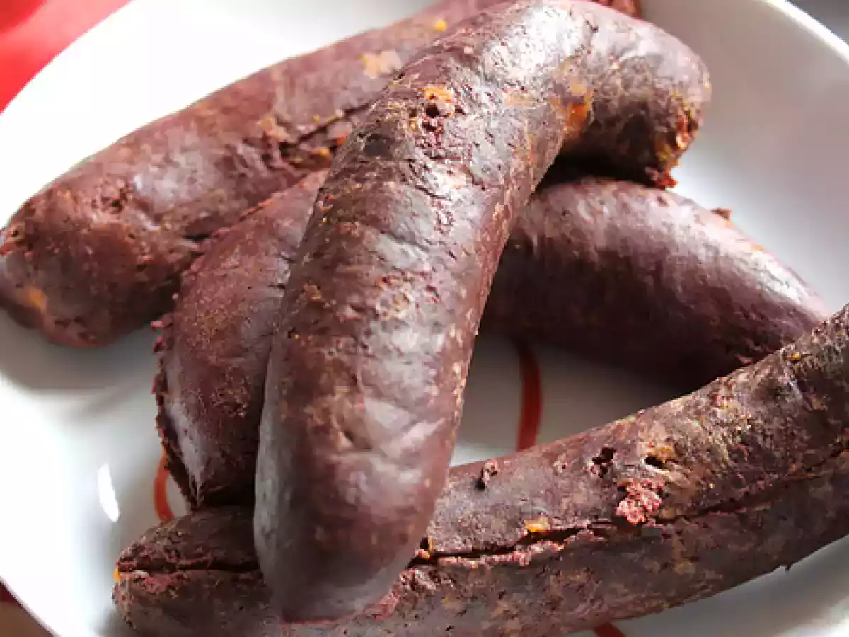 Lasaña de morcilla y tomate confitado. Paso a paso. - foto 10