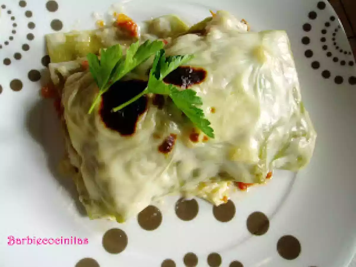 Lasaña de pisto y carne - foto 2