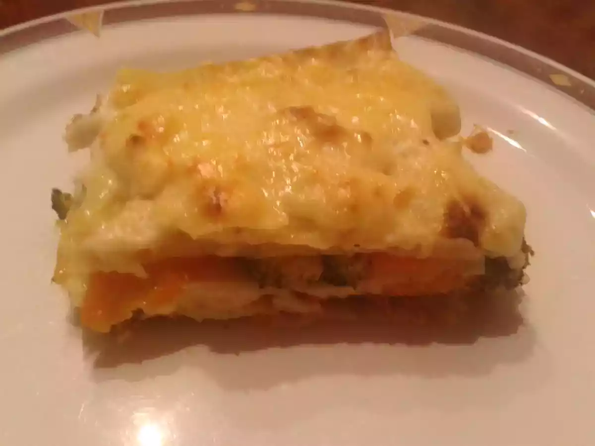 Lasaña de verduras.