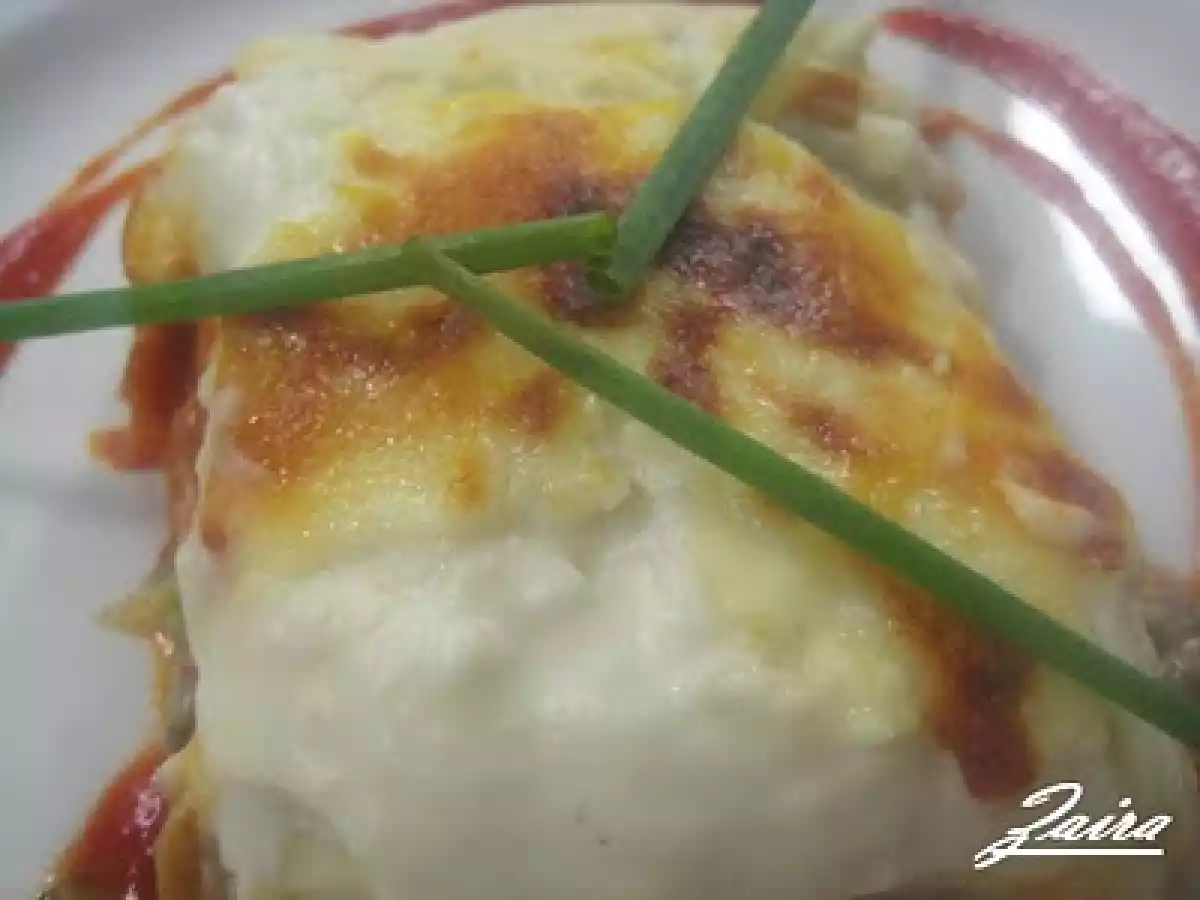 Lasaña de verduras y jamón - foto 4