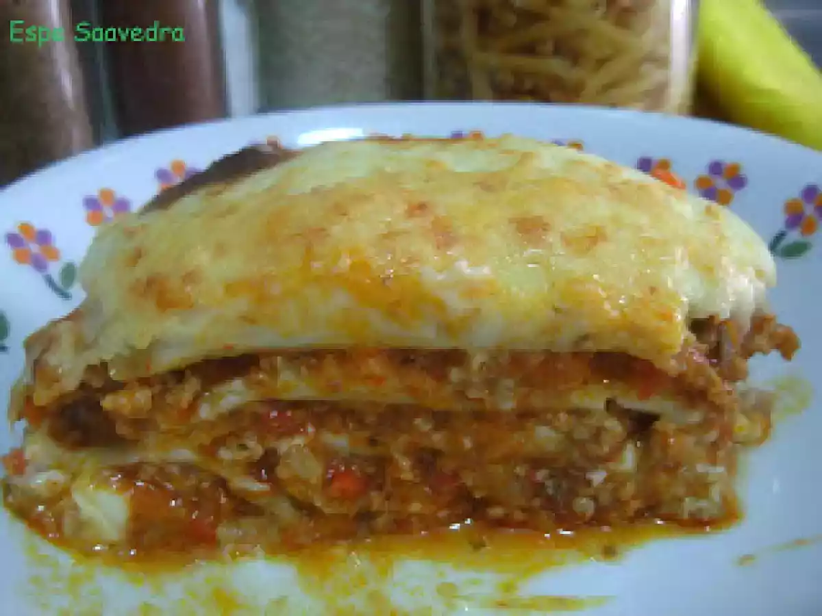 Lasaña en Thermomix y calabacines rellenos Thermomix