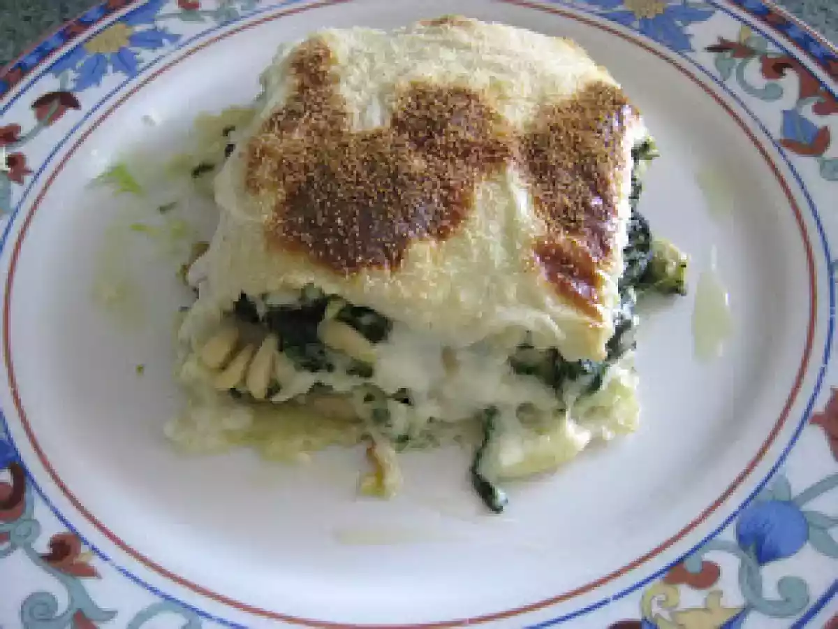 Lasañas de espinacas y queso.... y de pollo, espinacas y piñones - foto 2