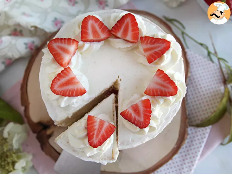 Layer cake de fresas y crema mascarpone - foto 3