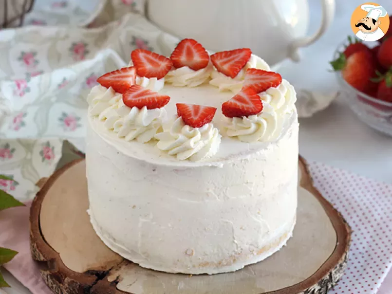 Layer cake de fresas y crema mascarpone - foto 5