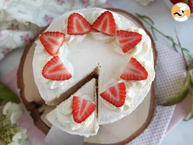 Layer cake de fresas y crema mascarpone - foto 3