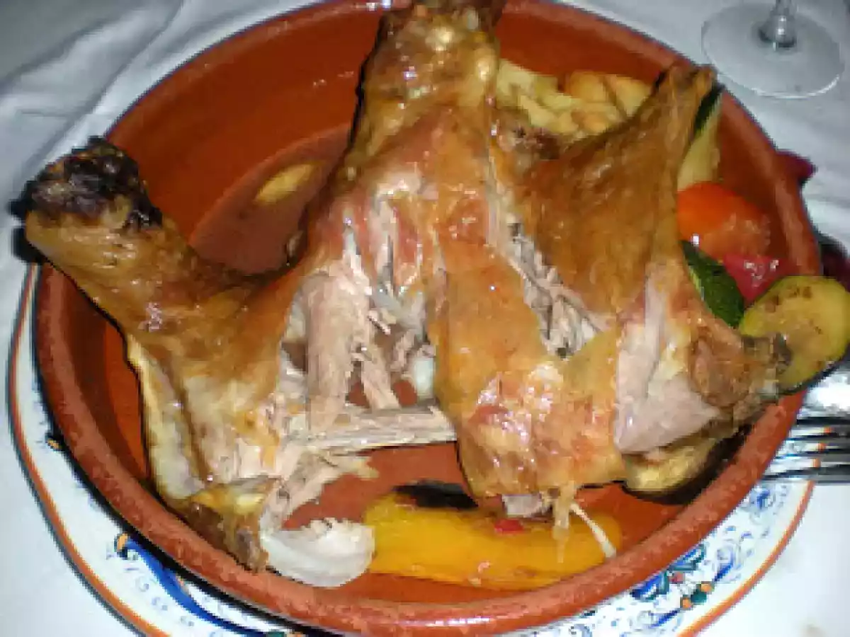 Lechazo manchego al horno