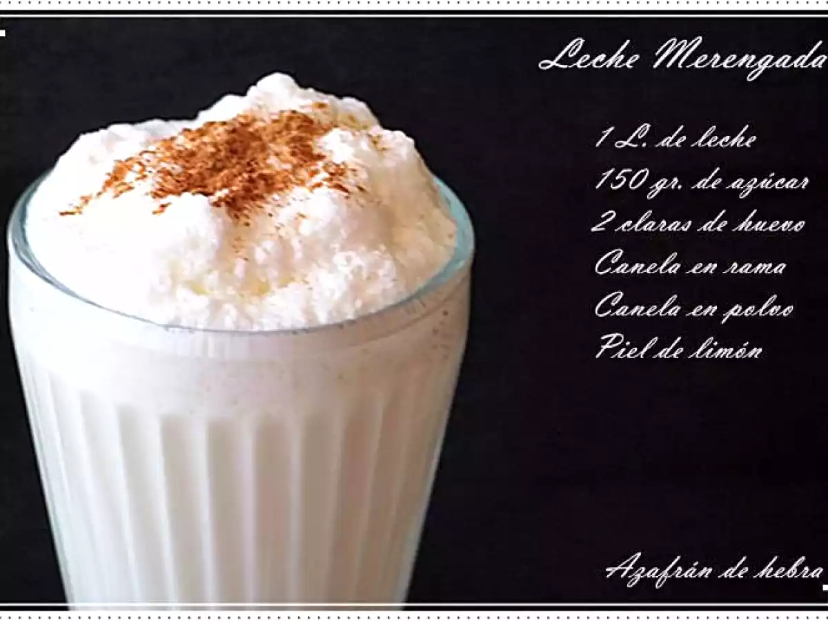 Leche con merengue, Leche merengada