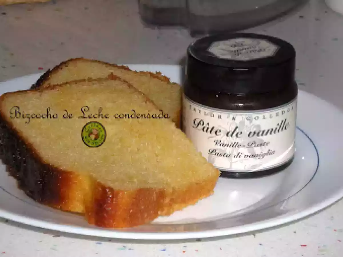 LECHE CONDENSADA CASERA (a la vainilla) Y BIZCOCHO