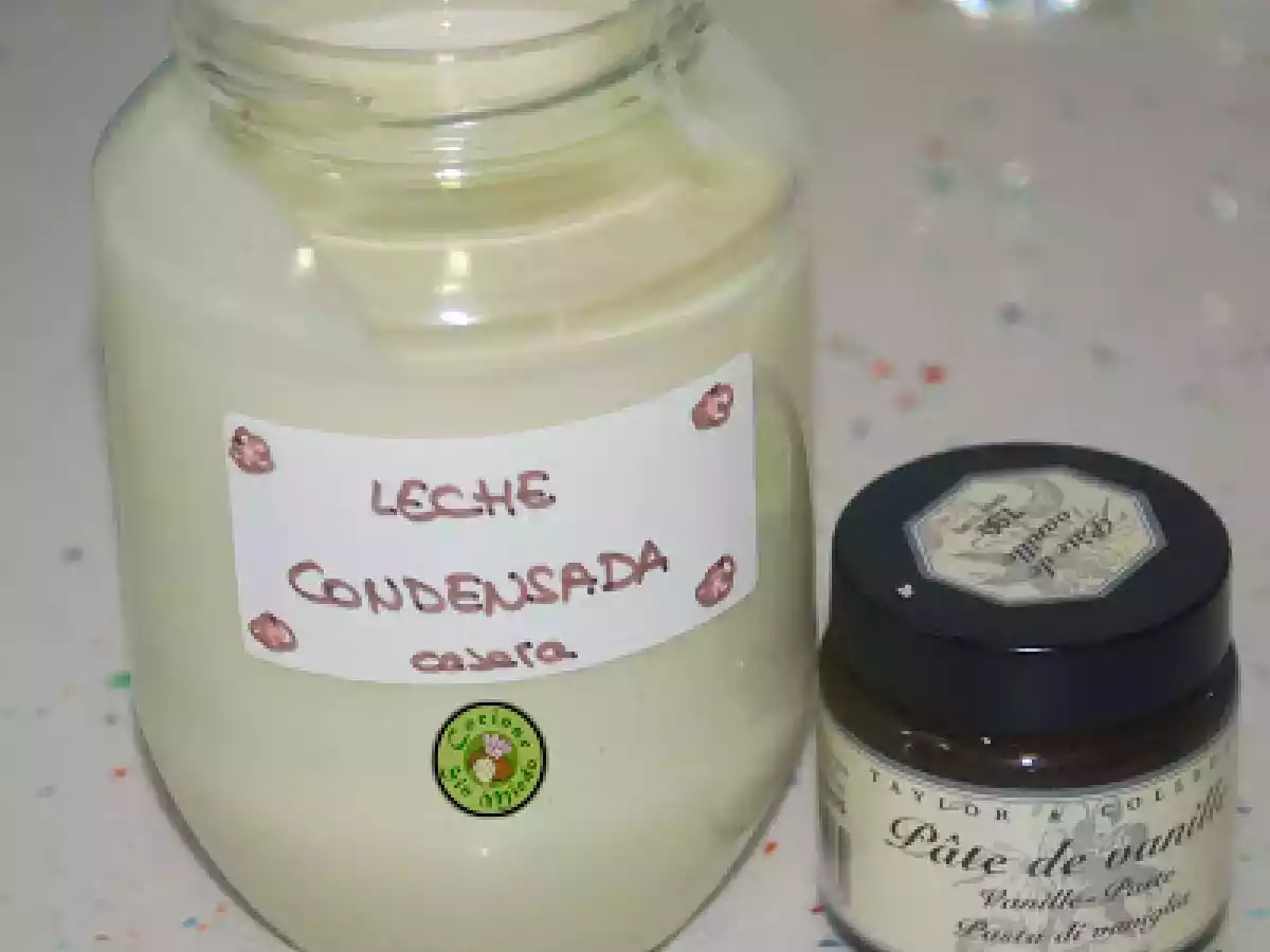 LECHE CONDENSADA CASERA (a la vainilla) Y BIZCOCHO - foto 4