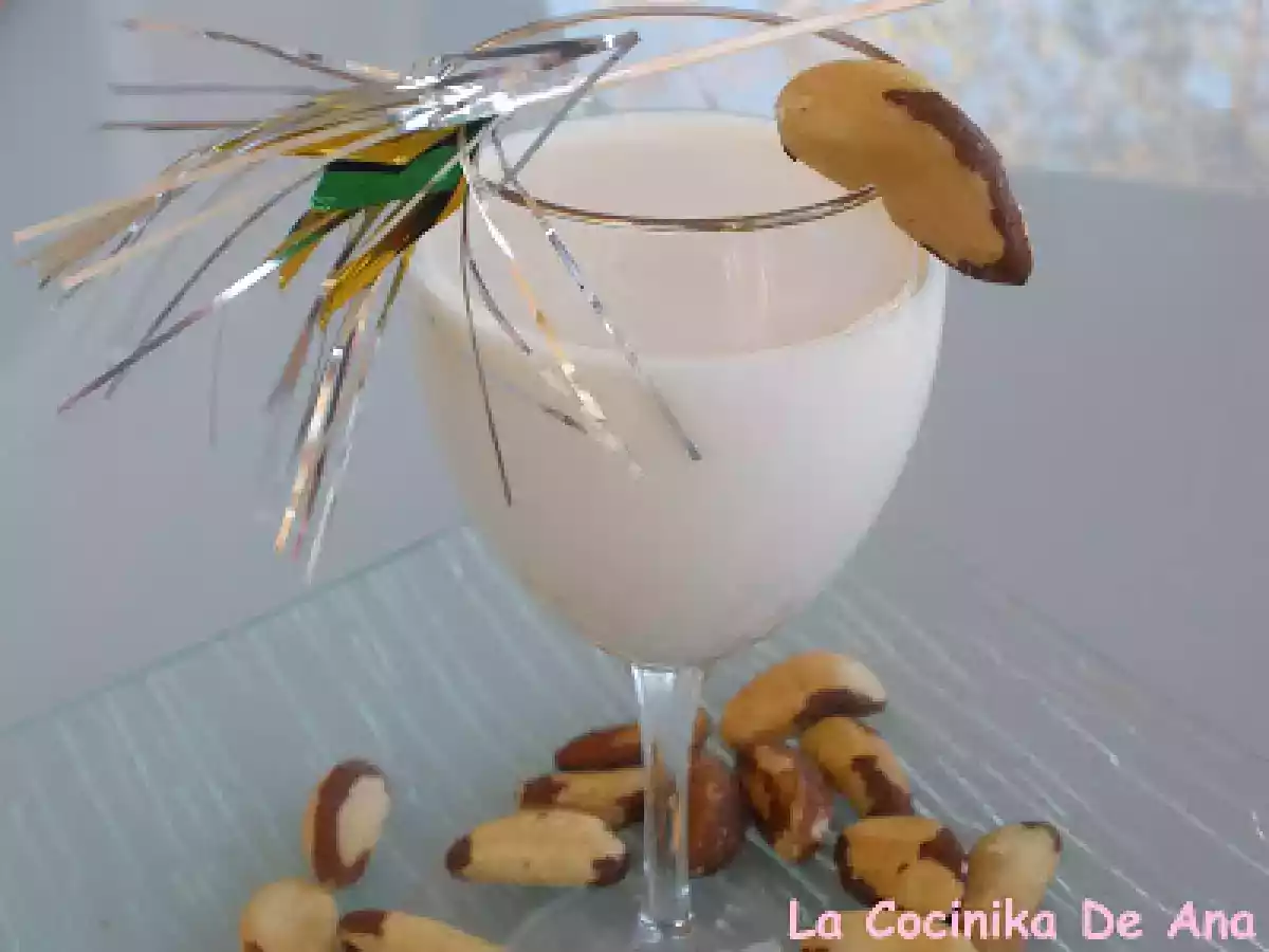 Leche de coquitos de Brasil