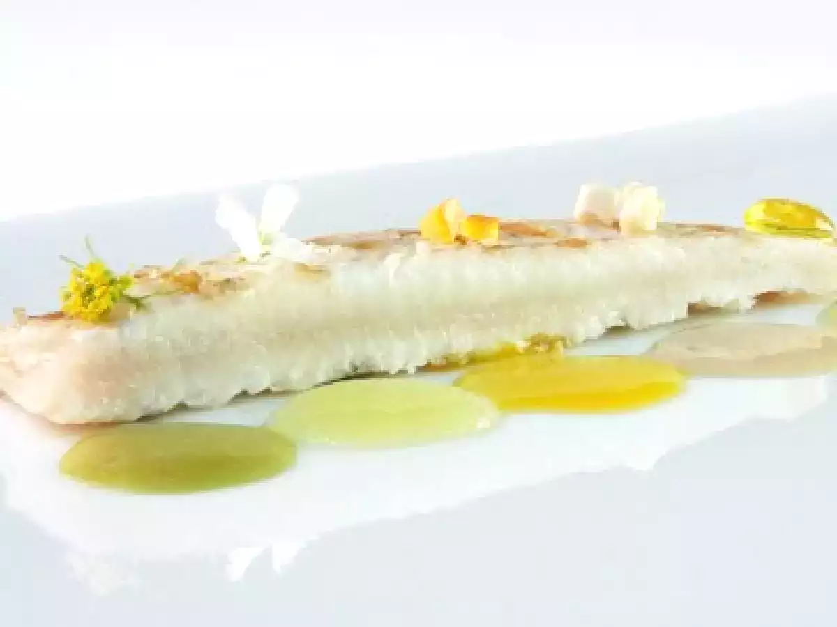 Lenguado a la brasa con sabores mediterráneos (El Celler de Can Roca)