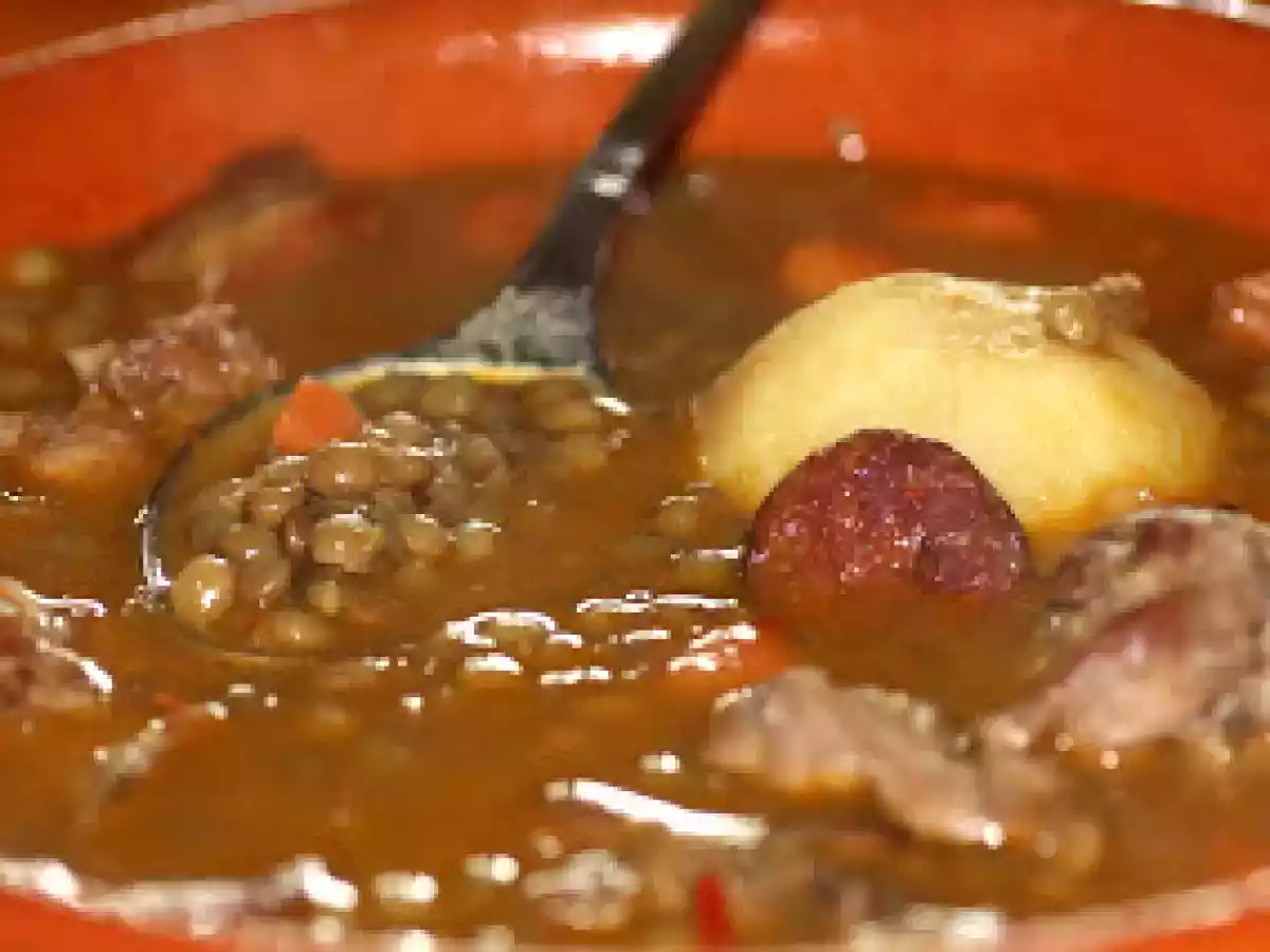 Lentejas casadas. La receta paso a paso