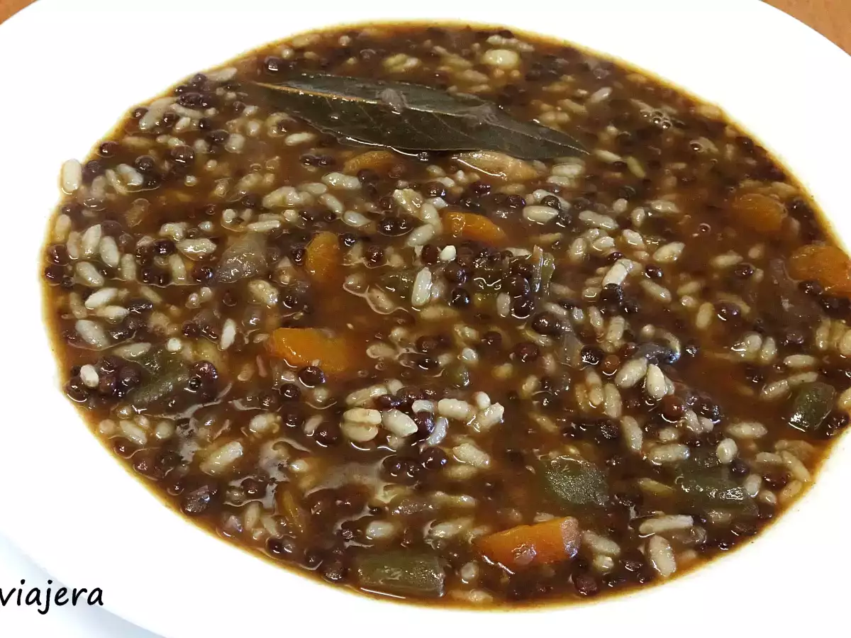 Lentejas caviar con arroz - foto 2