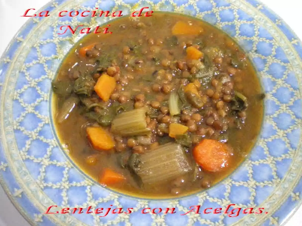 LENTEJAS CON ACELGAS. - foto 2