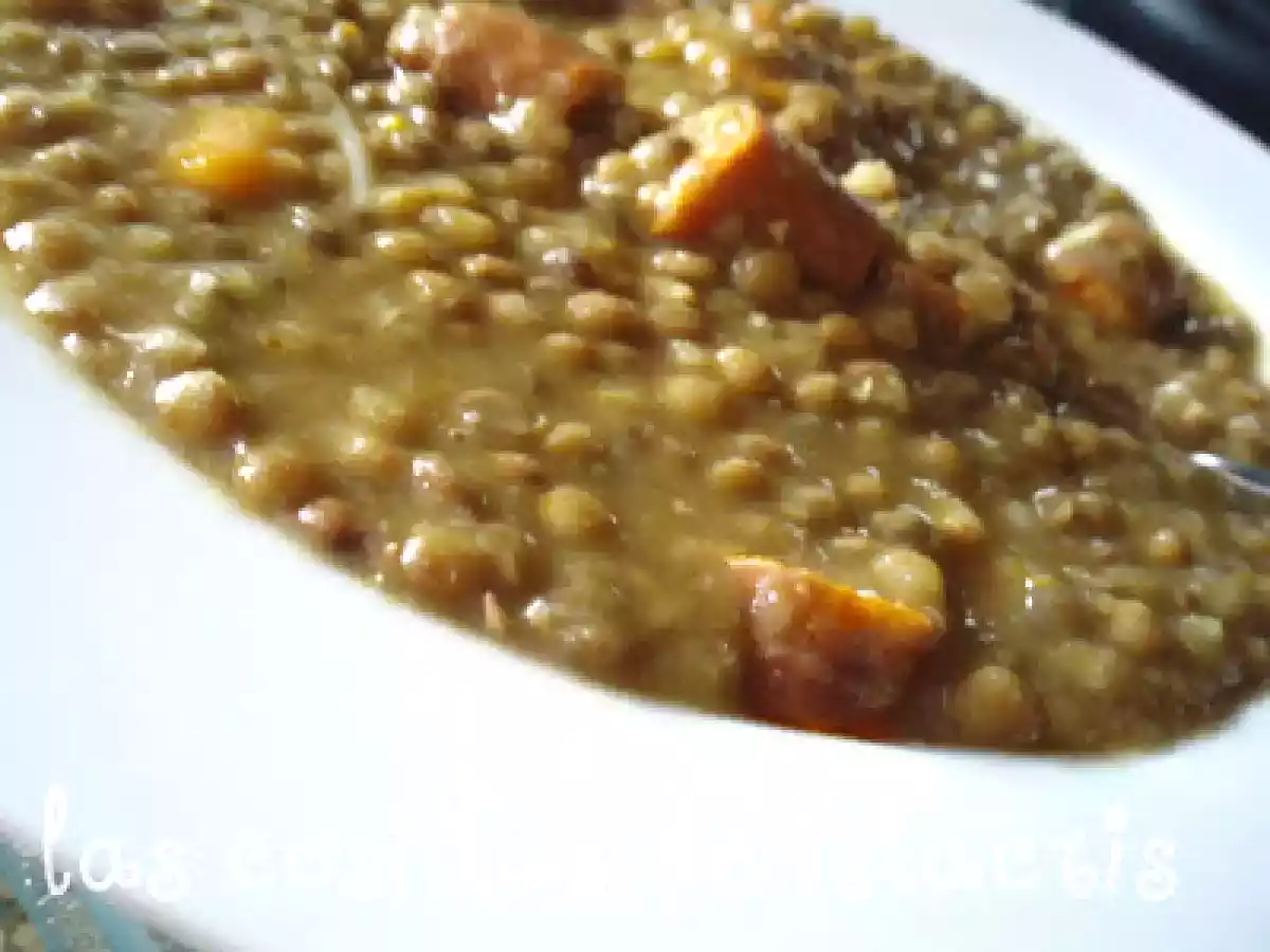 Lentejas con chistorra en FUSSIONCOOK