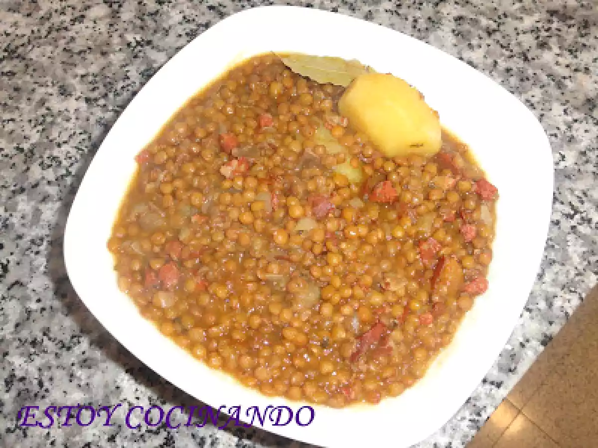 Lentejas con jamón y chorizo - foto 5
