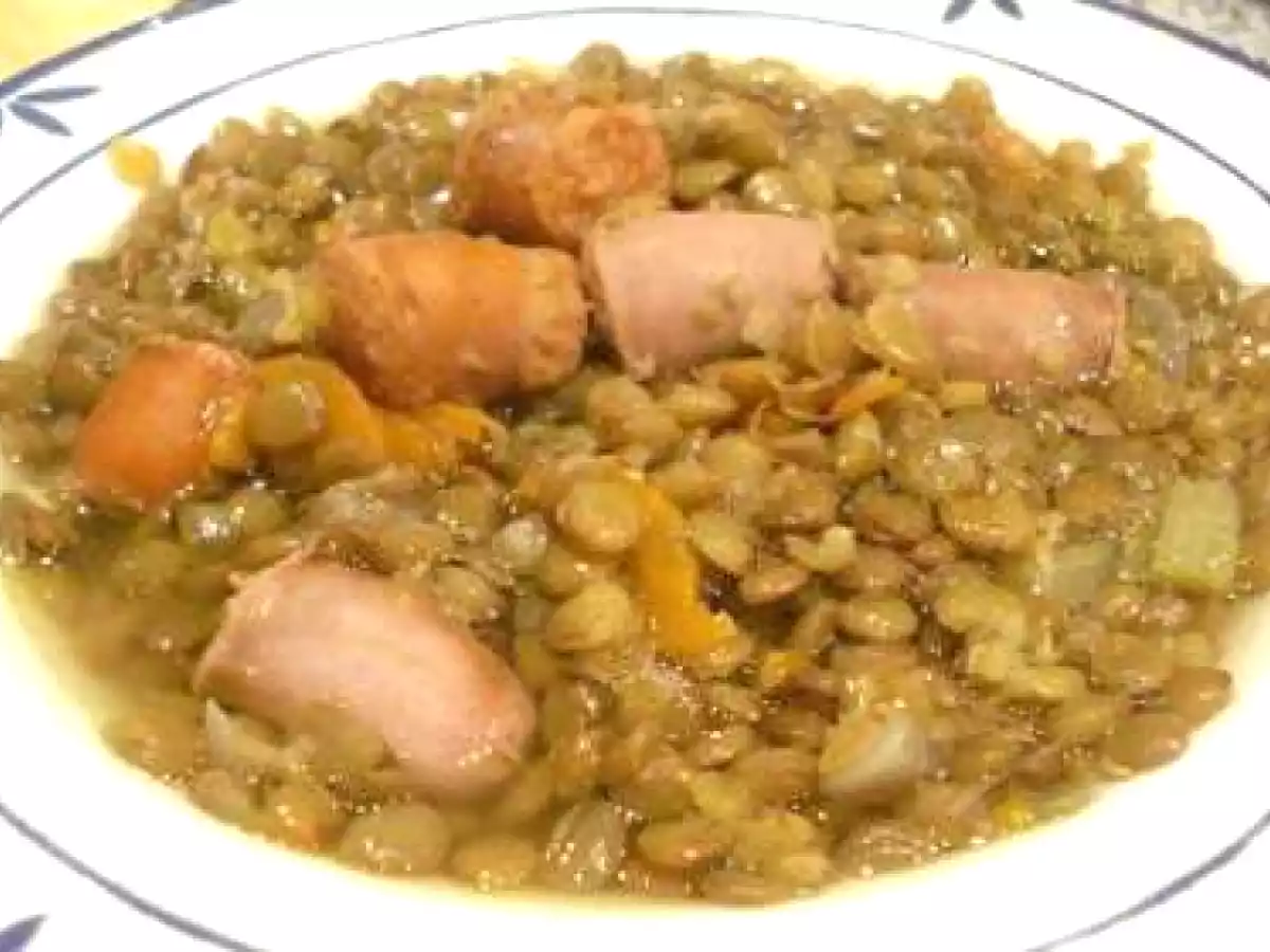 Lentejas con longanizas