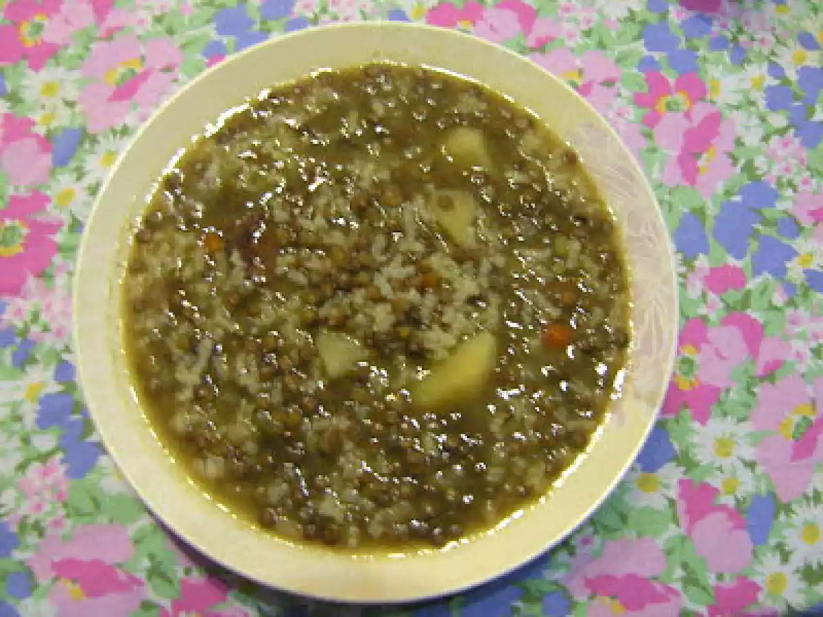 LENTEJAS CON PATATA Y ARROZ