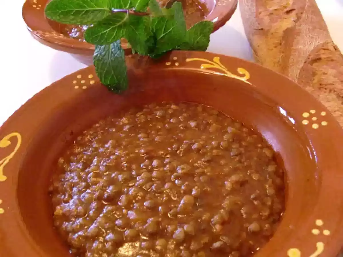 Lentejas con sobrasada