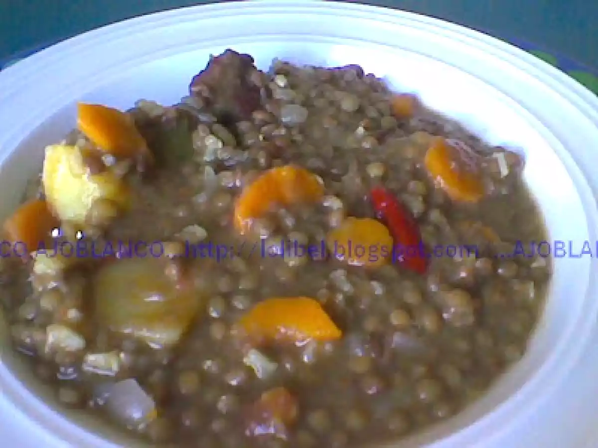 Lentejas, madrileñas, de Manolo