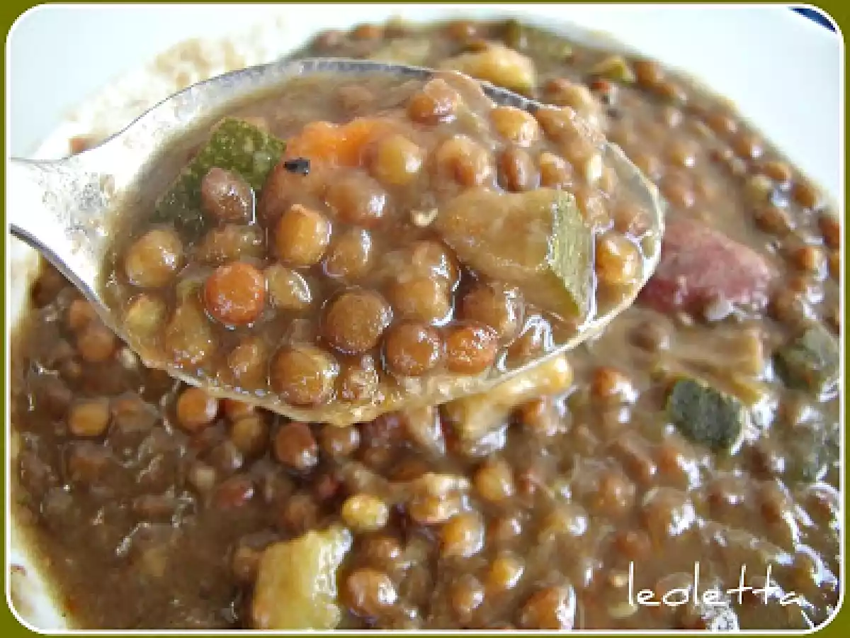 LENTEJAS PARDINAS CON VERDURAS