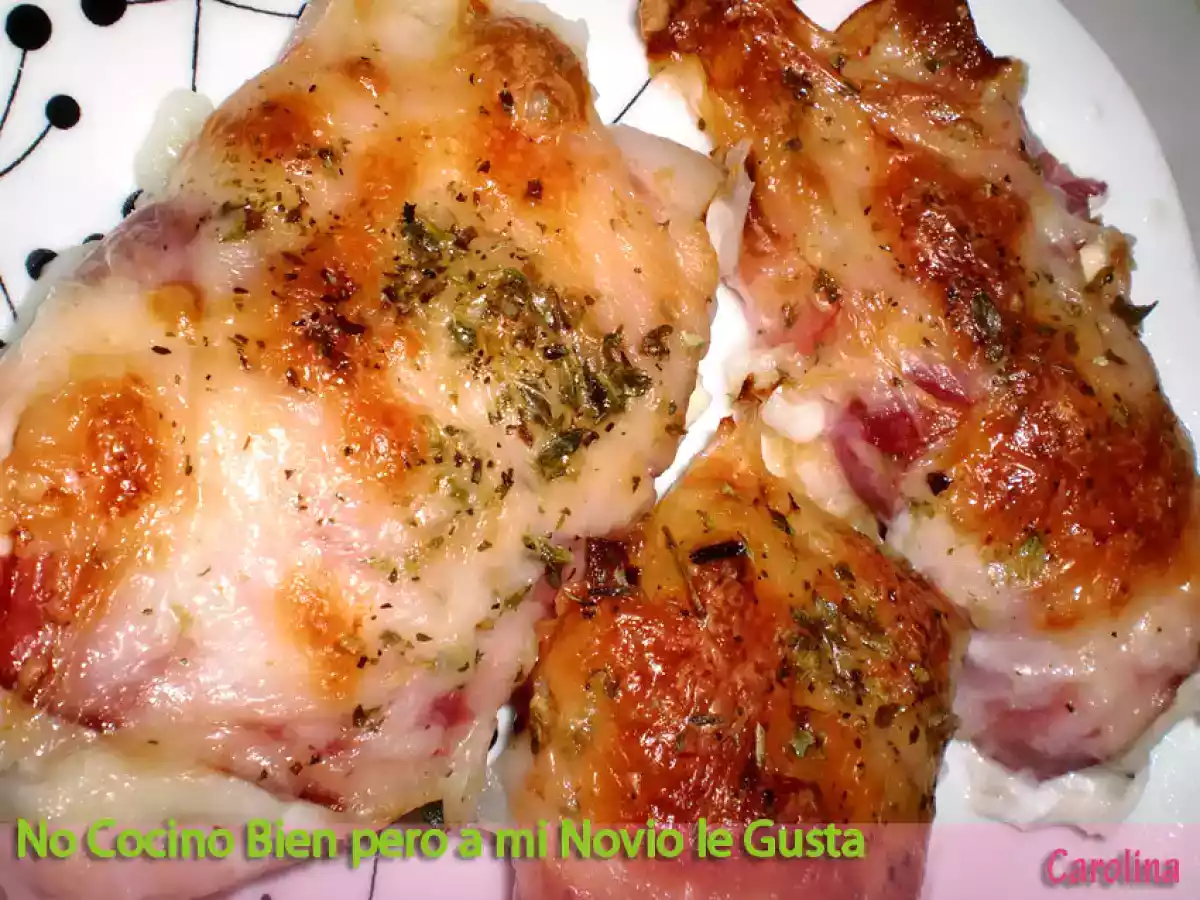 Libritos de pollo al horno