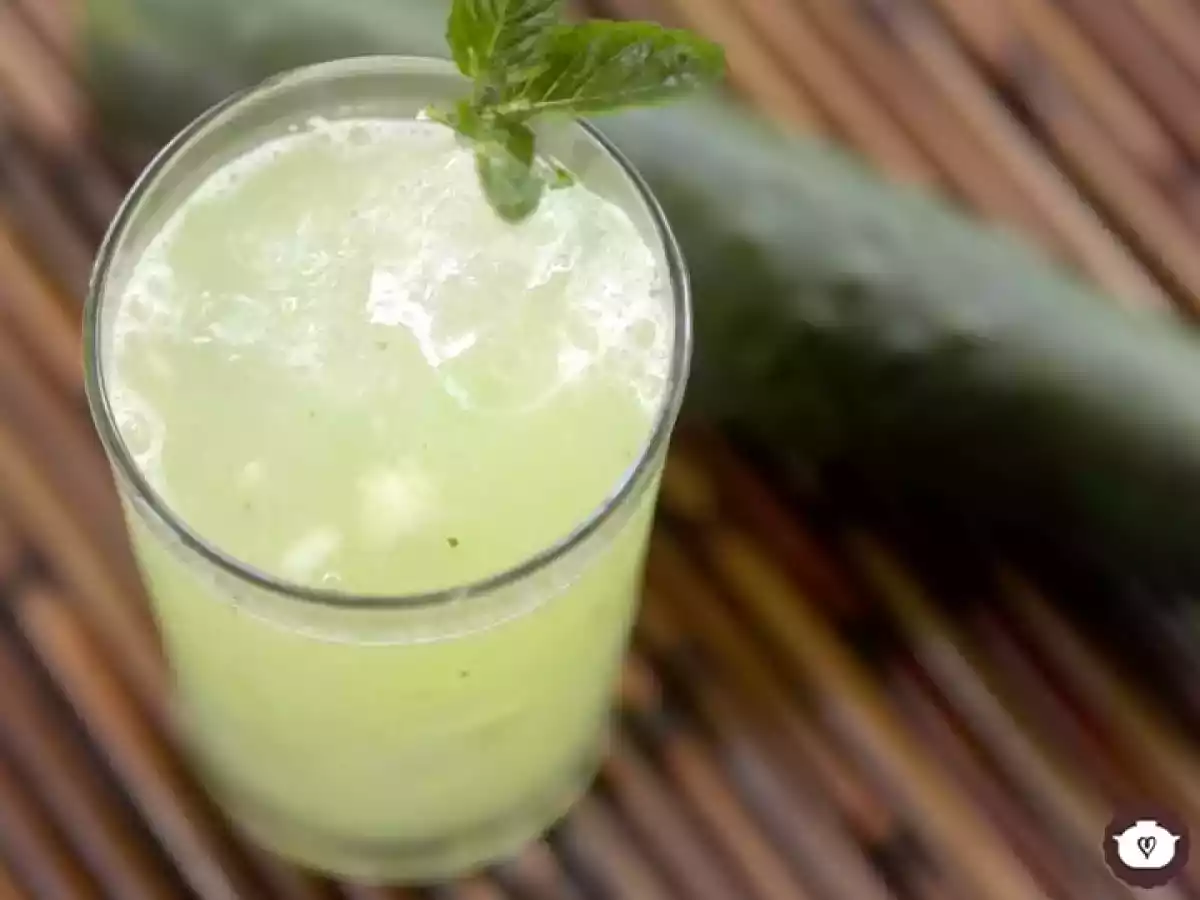 Limonada con pepino y menta
