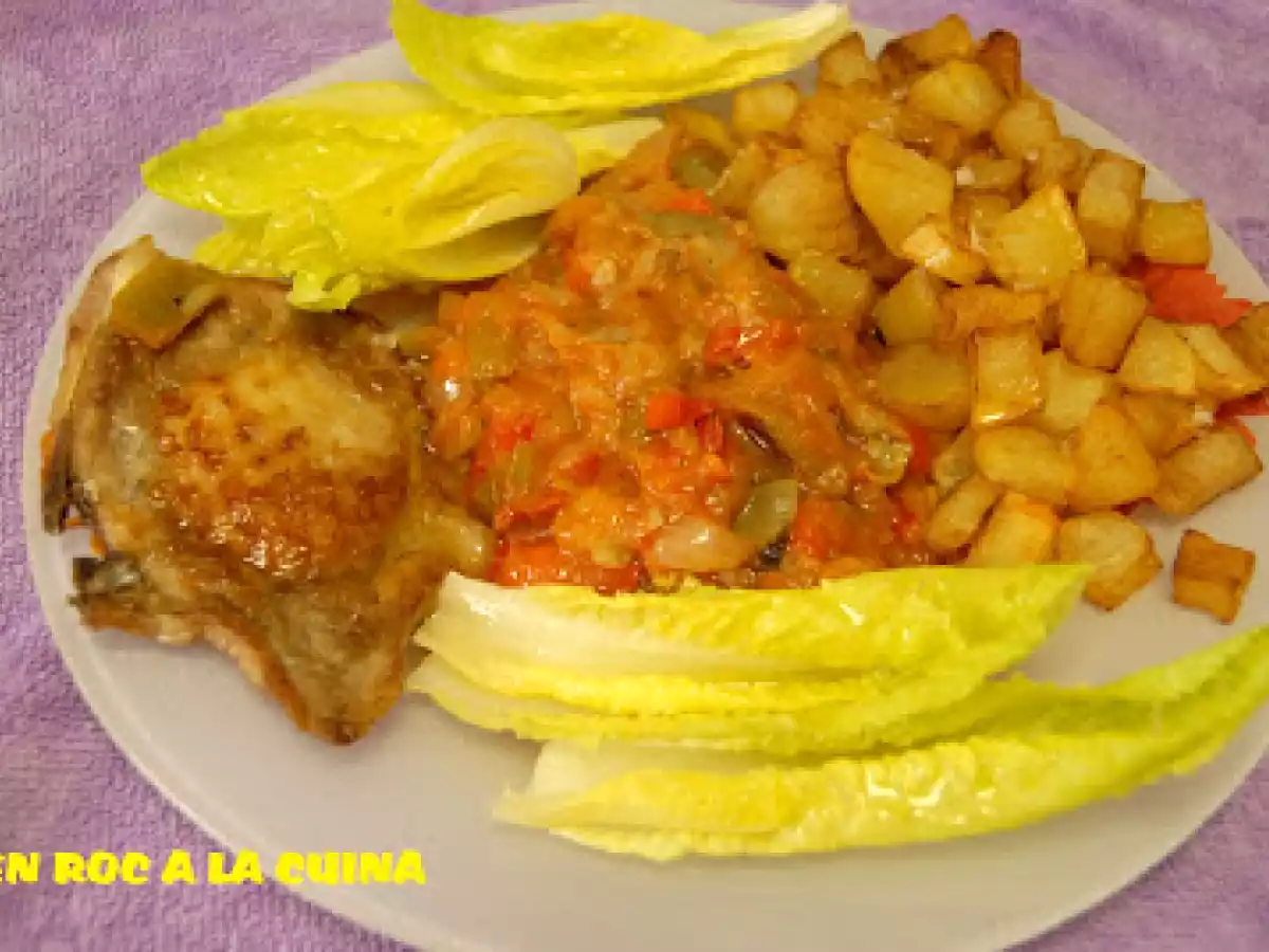 LLONZES DE PORC AMB SAMFAINA I PATATES