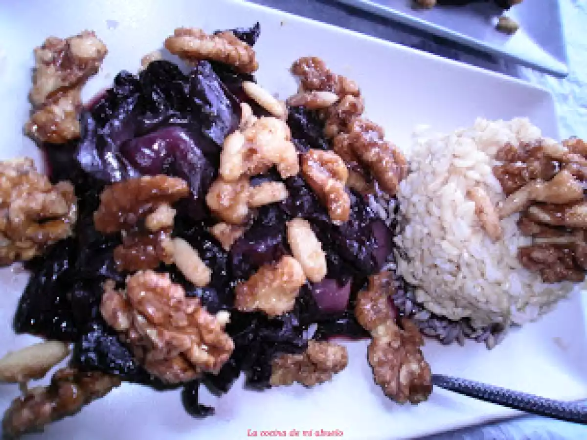 Lombarda a la flamenca con nueces y piñones - foto 2