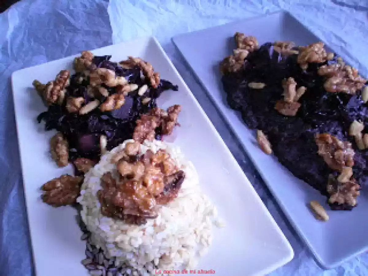 Lombarda a la flamenca con nueces y piñones - foto 3