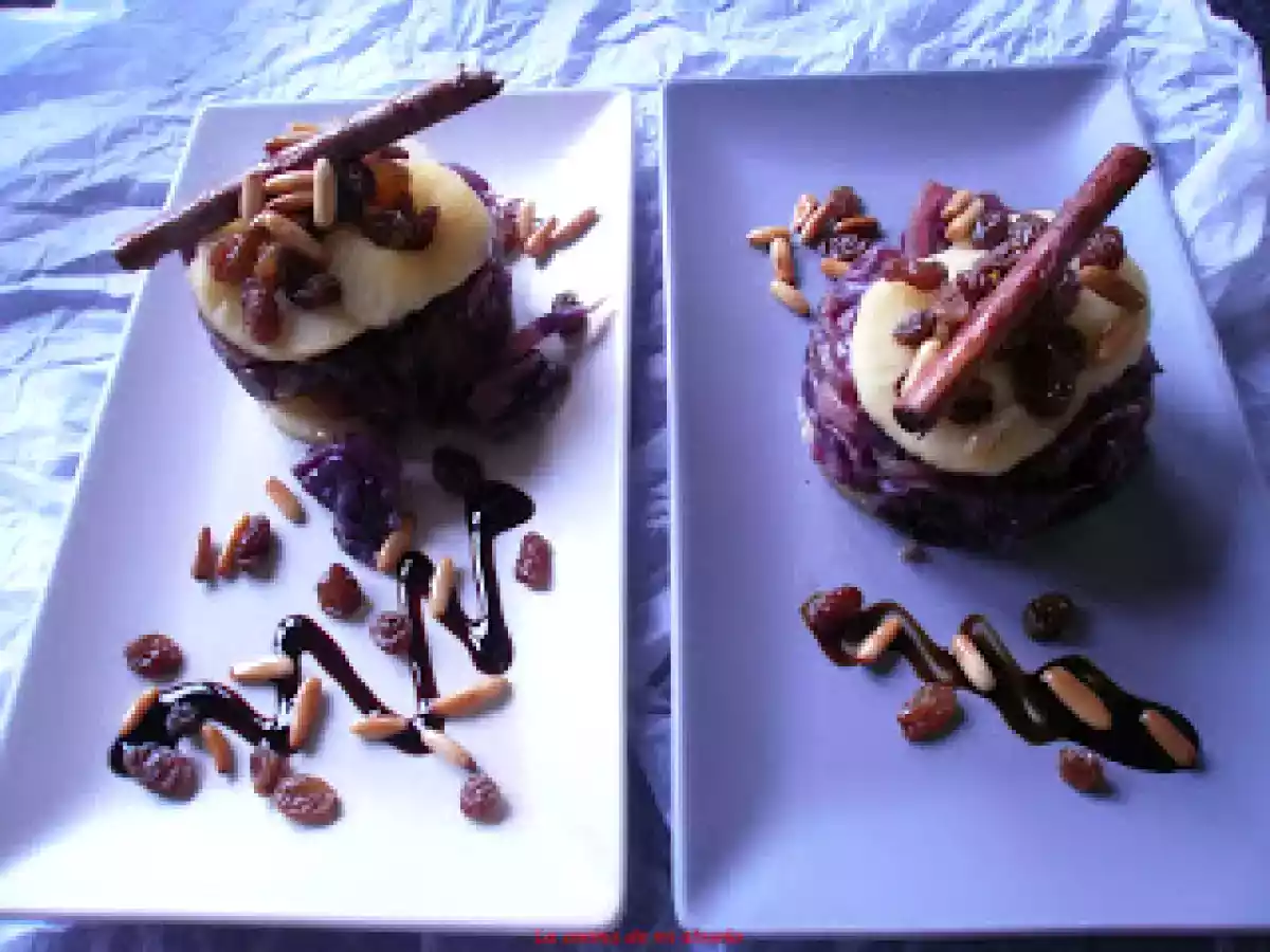 Lombarda con manzana, pasas y piñones. - foto 3