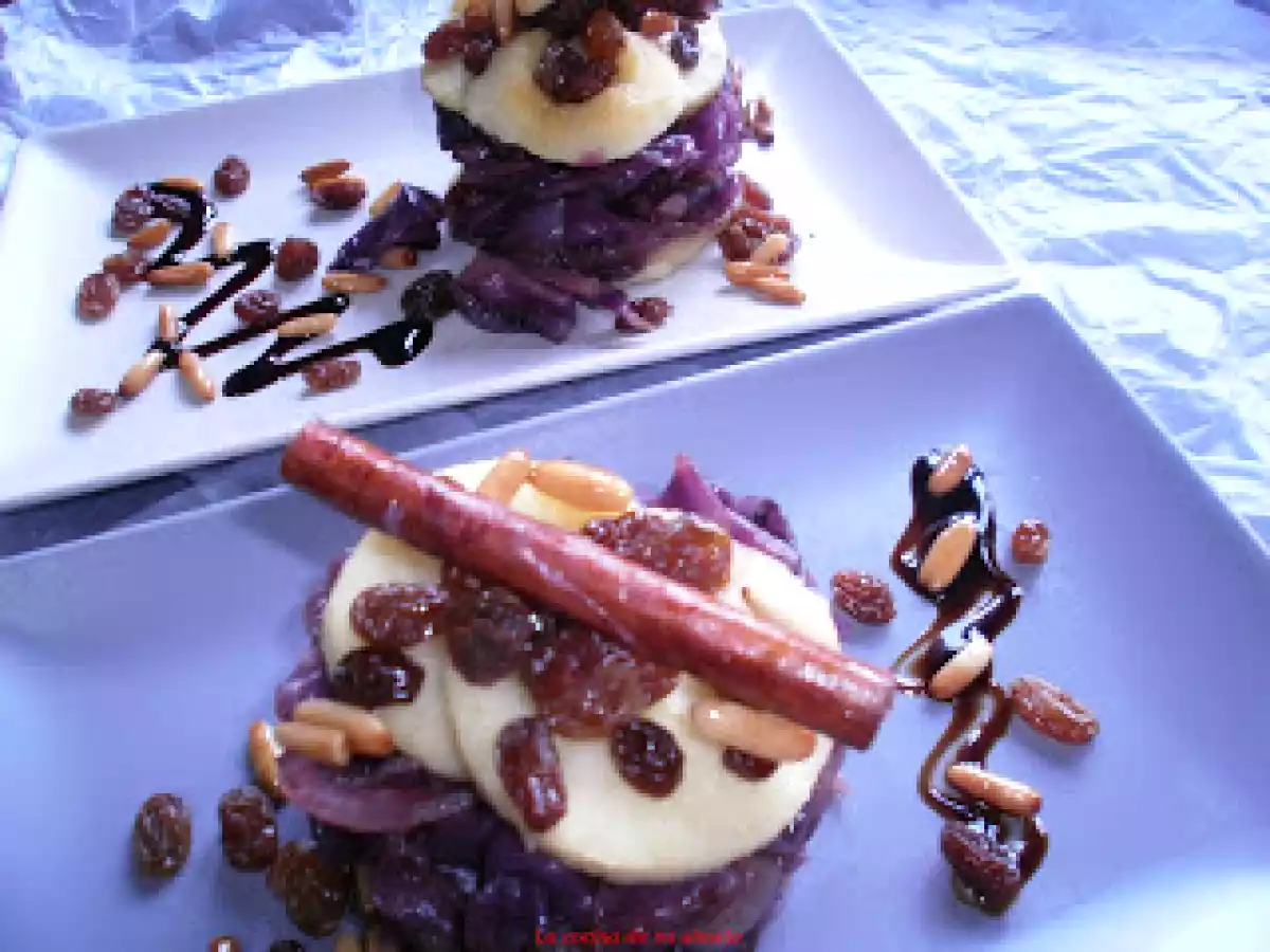 Lombarda con manzana, pasas y piñones. - foto 4