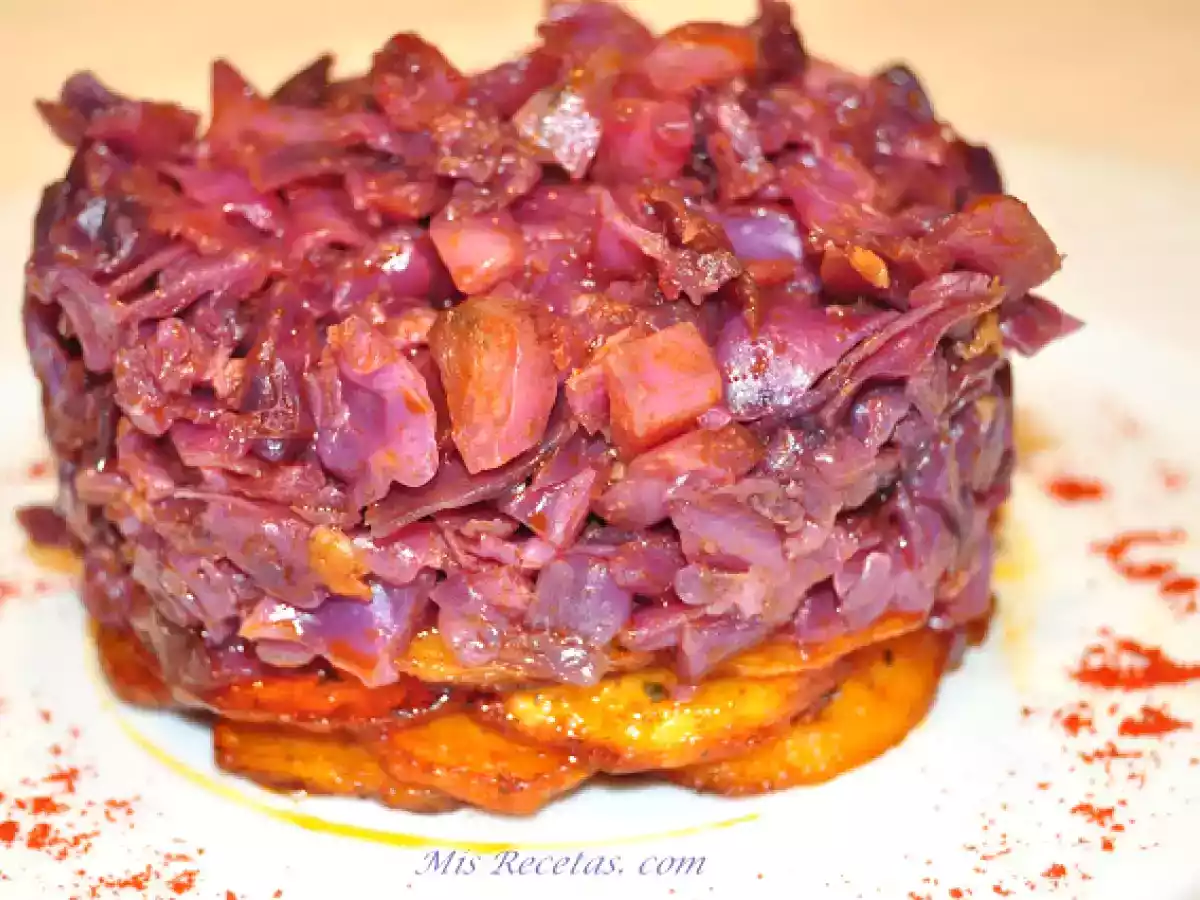 Lombarda con patatas al ajillo - foto 2