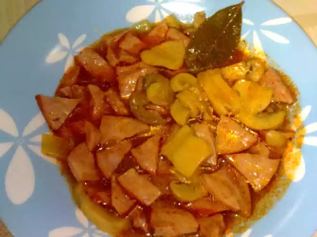 LOMO ADOBADO CON VINO BLANCO (Olla rápida Chef)