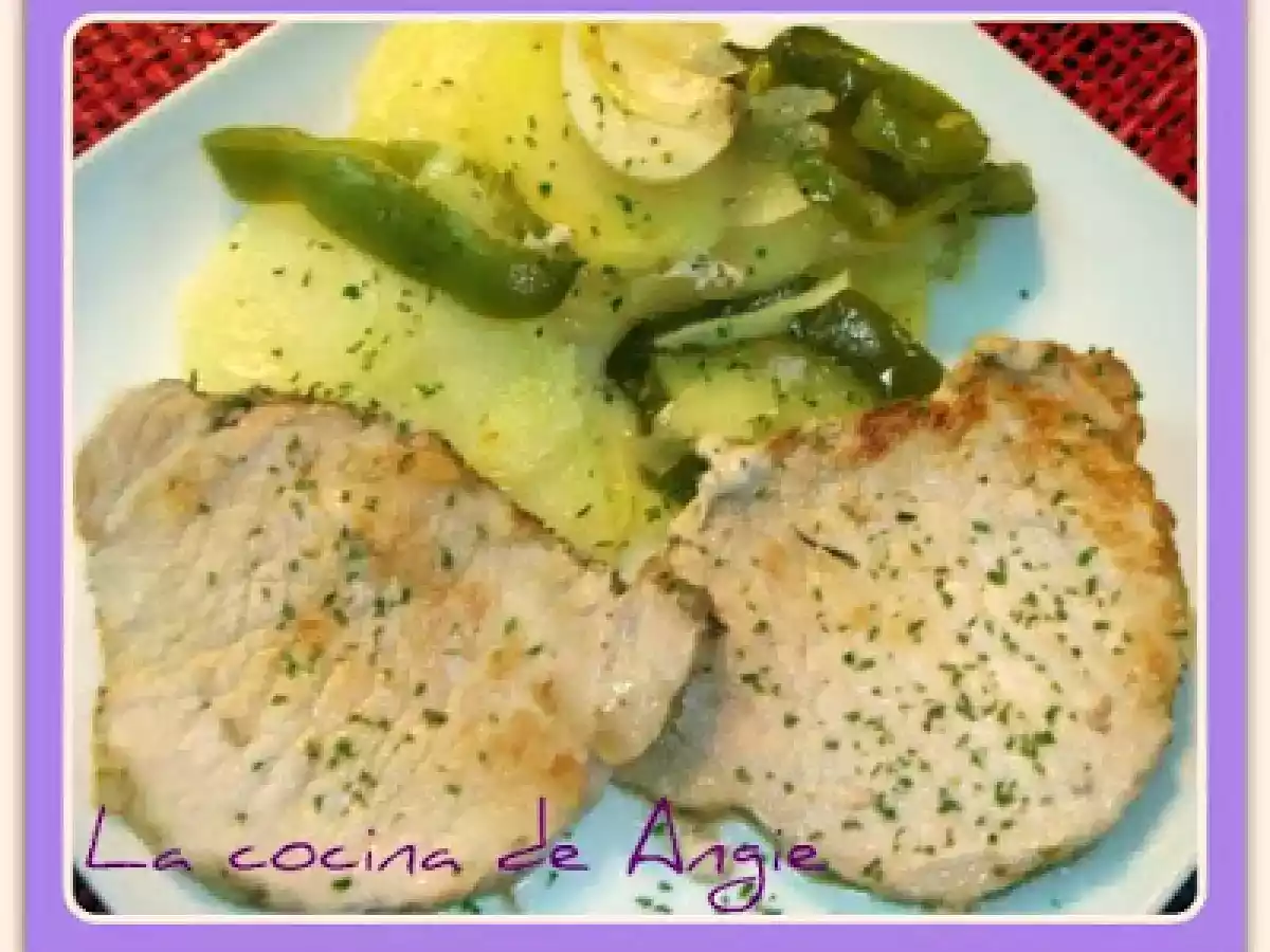 LOMO AL HORNO CON PATATAS