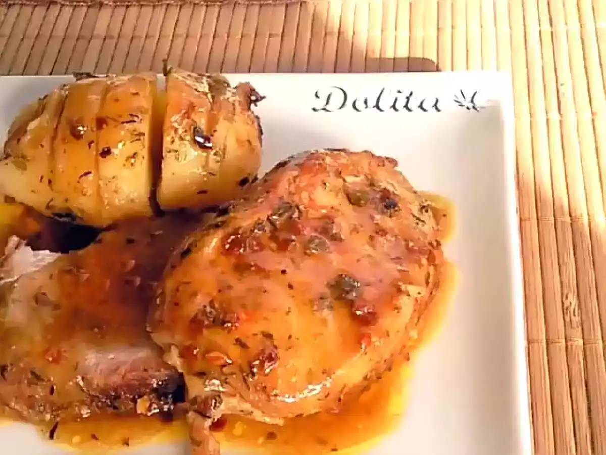 Lomo al horno con salsa de piña