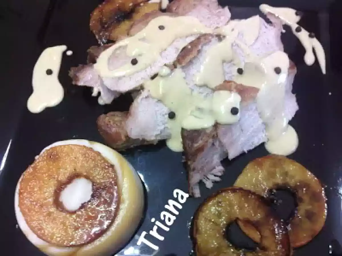 Lomo asado a la mostaza de Dijon con manzanas caramelizadas - foto 2